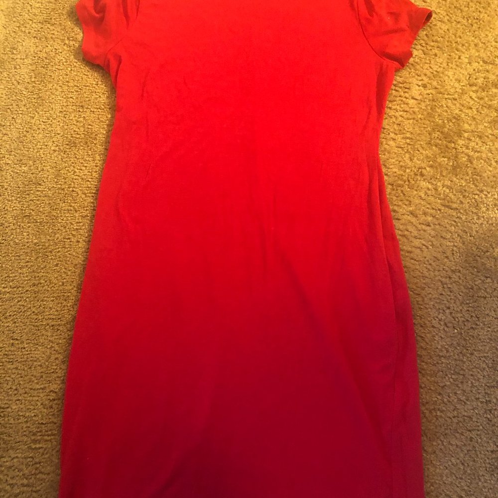 Red T-Shirt dress
